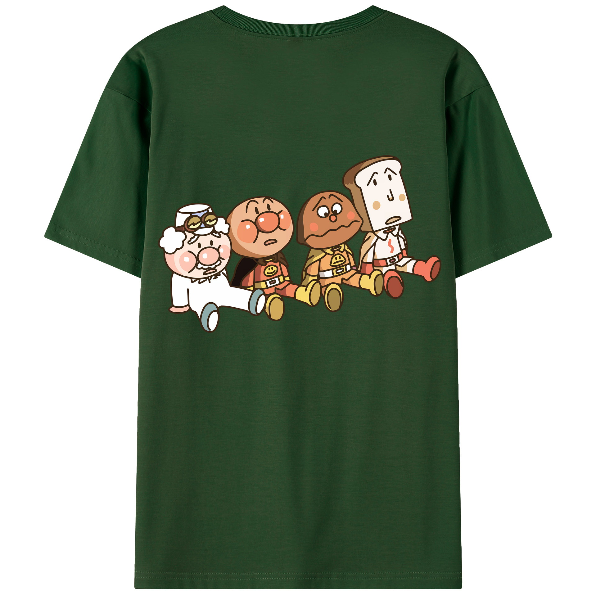 （画像用） アンパンマン Anpanman 綿100％半袖Tシャツ（背面プリント）